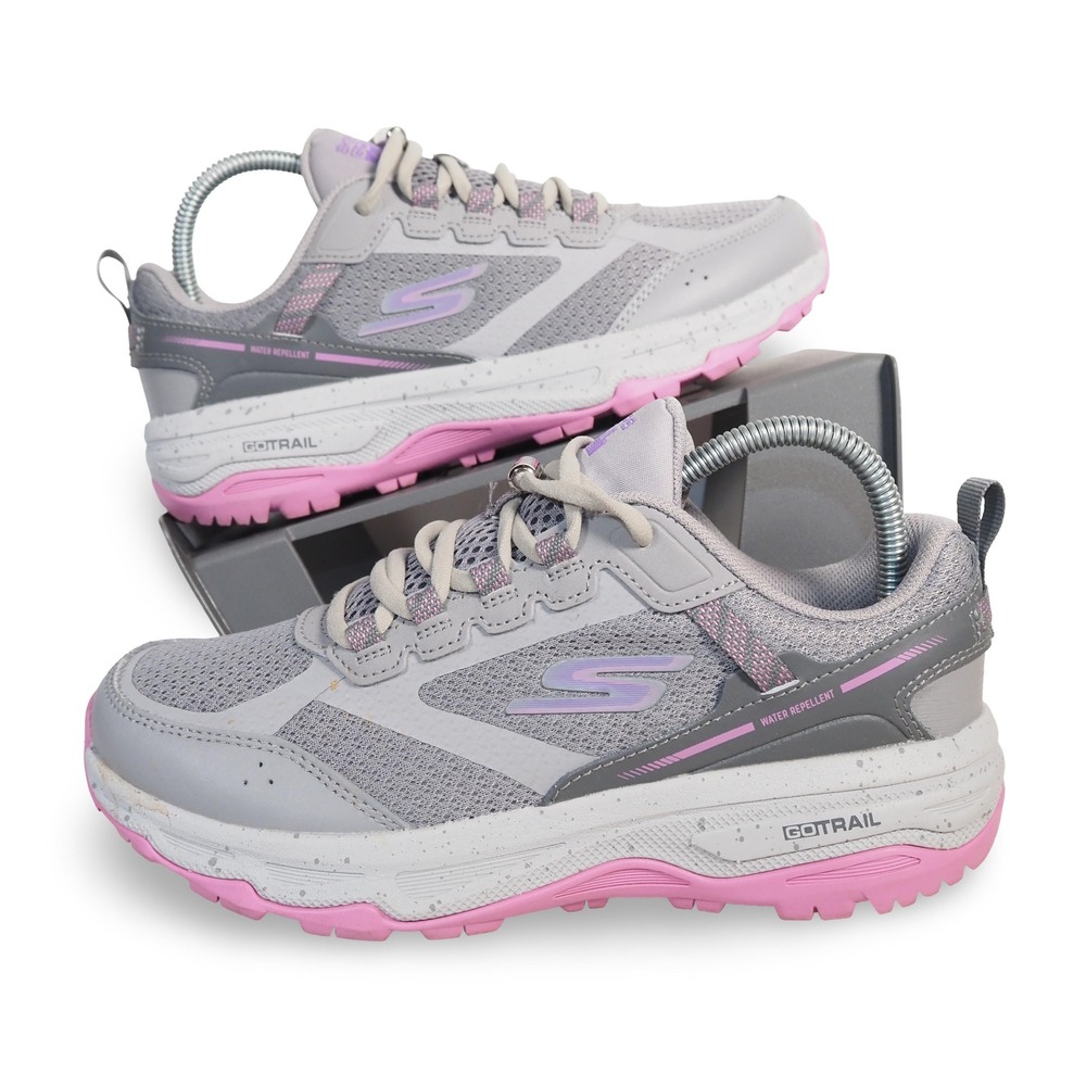 Skechers Go Run Trail Altitude Ridgeback Shoes Women's 5.5 Grey Pink 128221